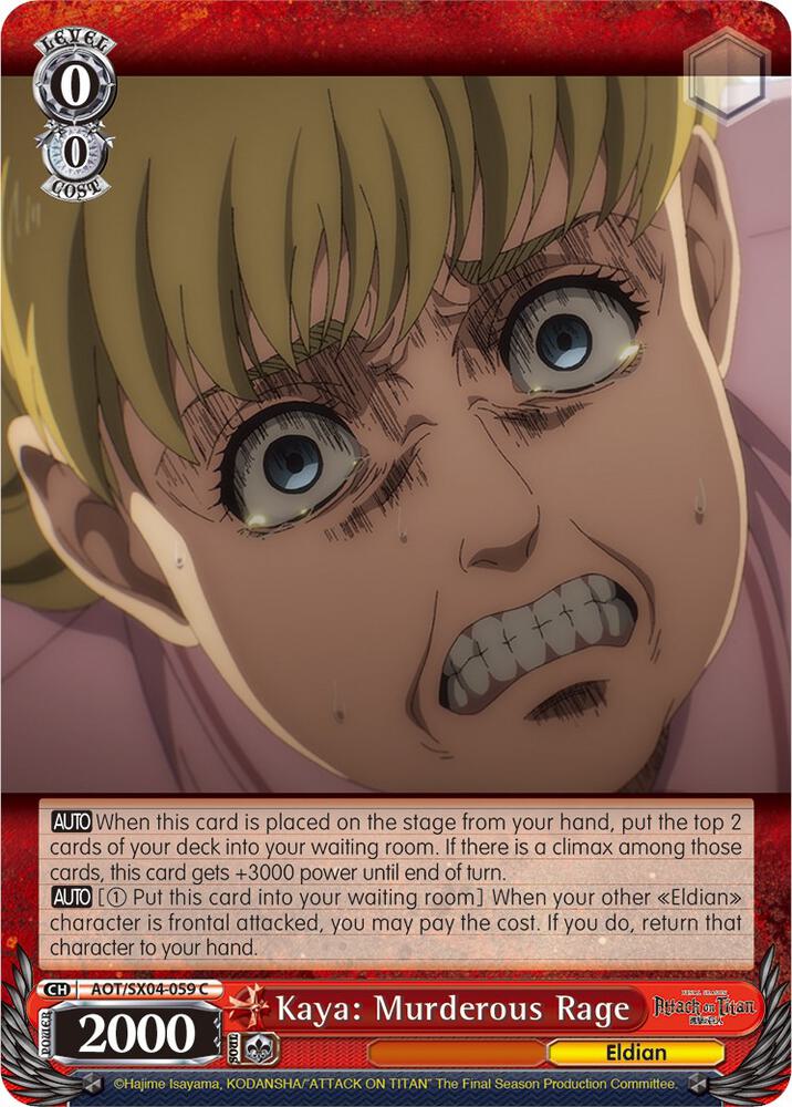 Kaya: Murderous Rage, Attack On Titan: Final Season AOT/SX04-059 C
