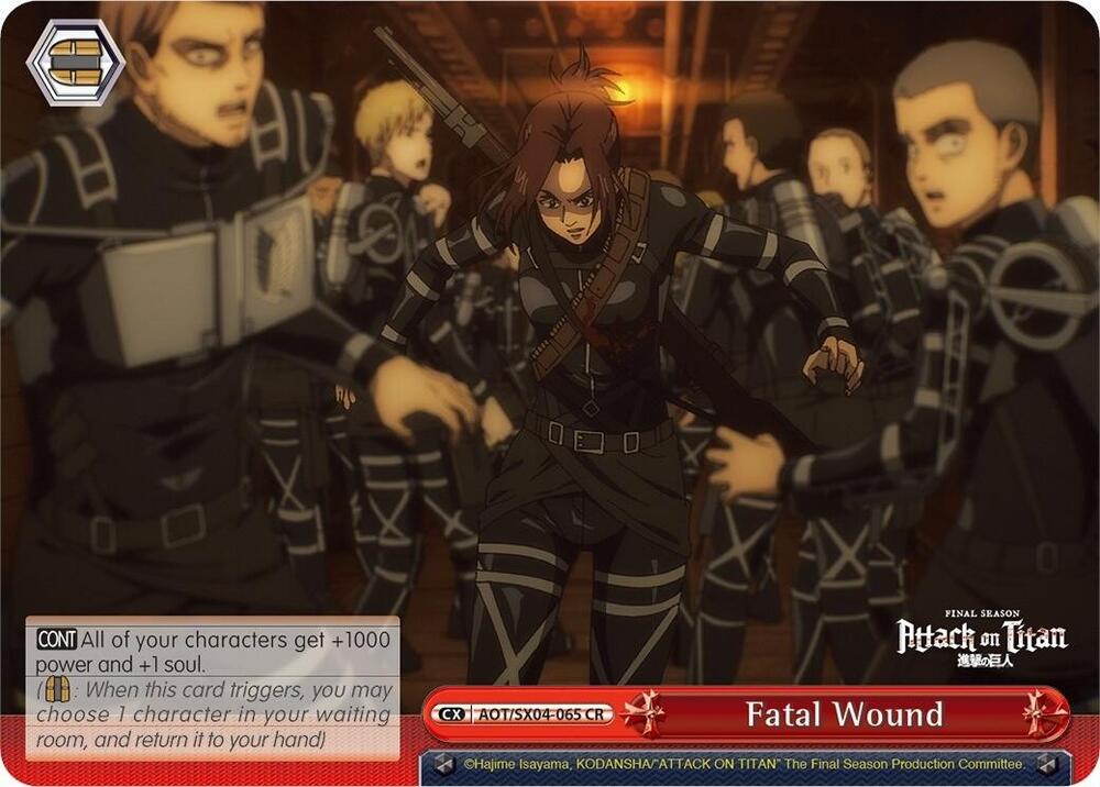 Fatal Wound, Attack On Titan: Final Season AOT/SX04-065 CR