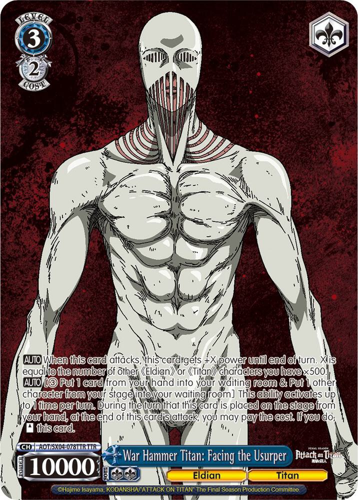 War Hammer Titan: Facing the Usurper (TTR), Attack On Titan: Final Season AOT/SX04-078TTR TTR