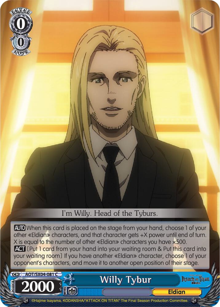 Willy Tybur, Attack On Titan: Final Season AOT/SX04-081 C