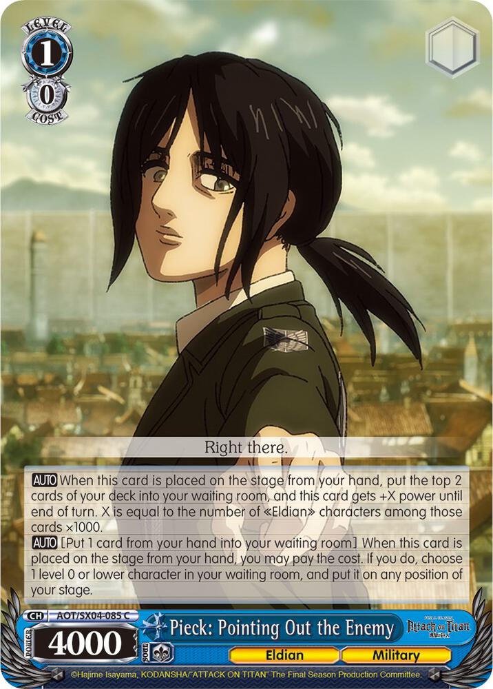 Pieck: Pointing Out the Enemy, Attack On Titan: Final Season AOT/SX04-085 C