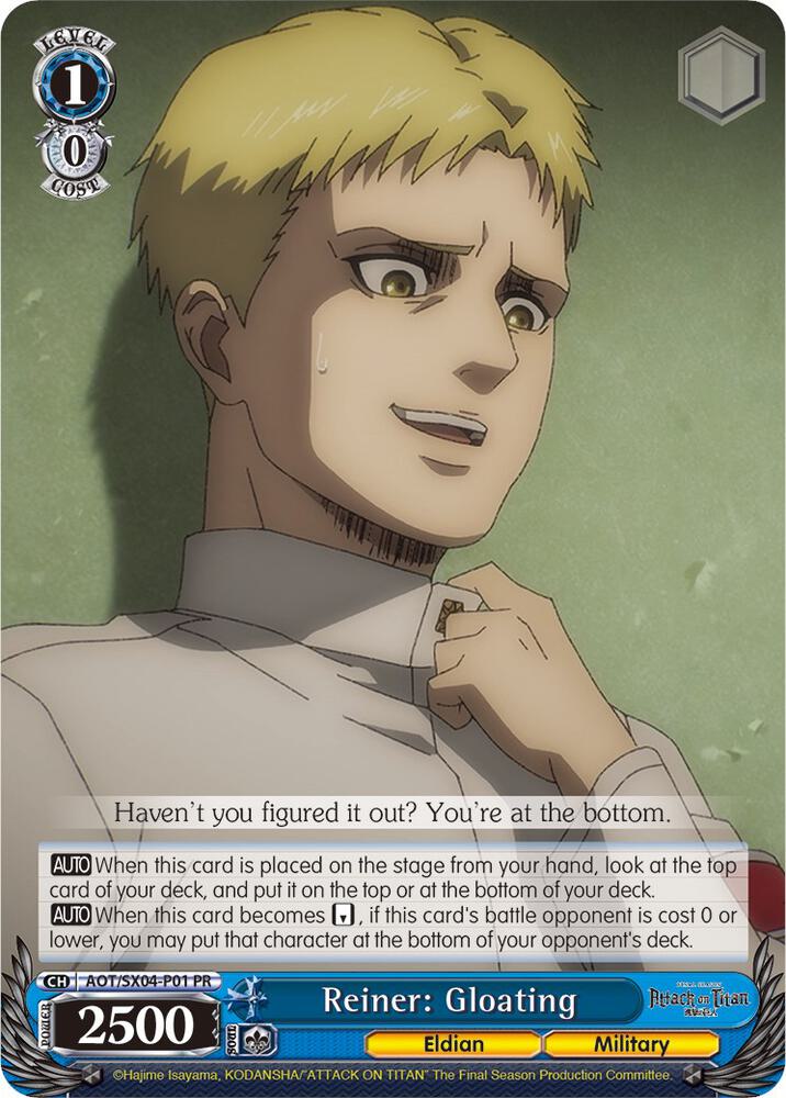 Reiner: Gloating, Attack On Titan: Final Season AOT/SX04-P01 PR