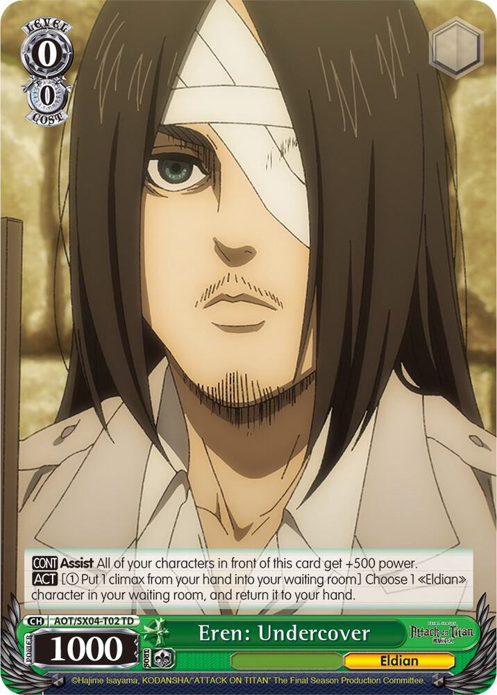 Eren: Undercover, Attack On Titan: Final Season AOT/SX04-T02 TD