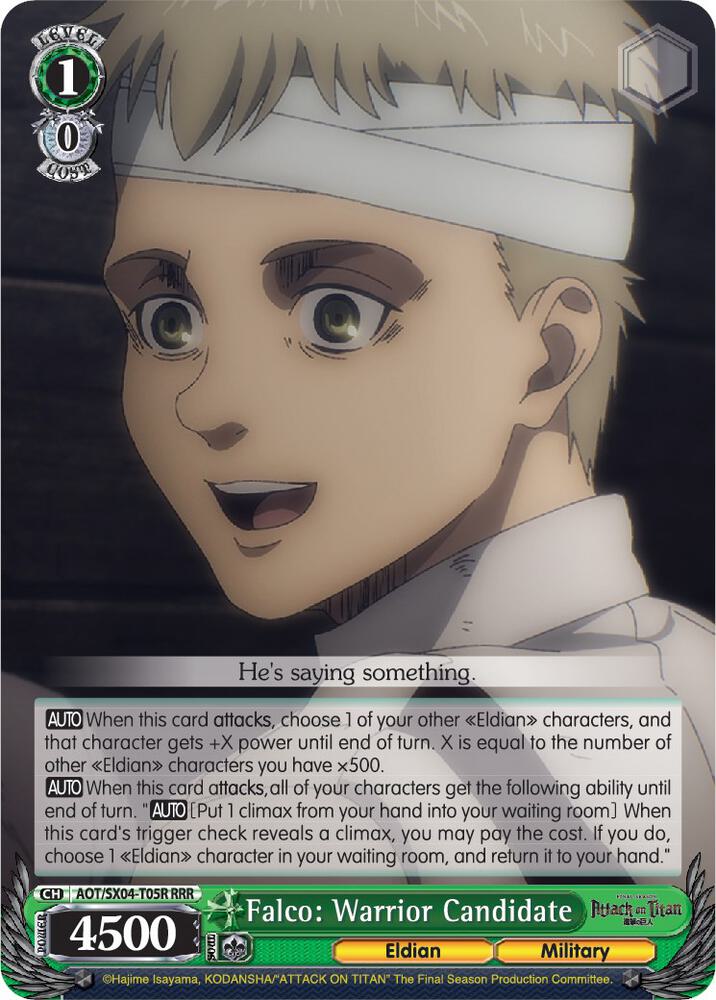 Falco: Warrior Candidate (RRR), Attack On Titan: Final Season AOT/SX04-T05R RRR
