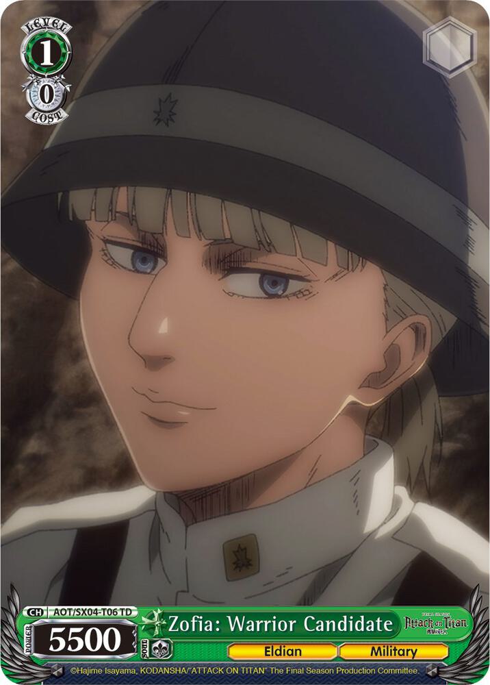 Zofia: Warrior Candidate, Attack On Titan: Final Season AOT/SX04-T06 TD