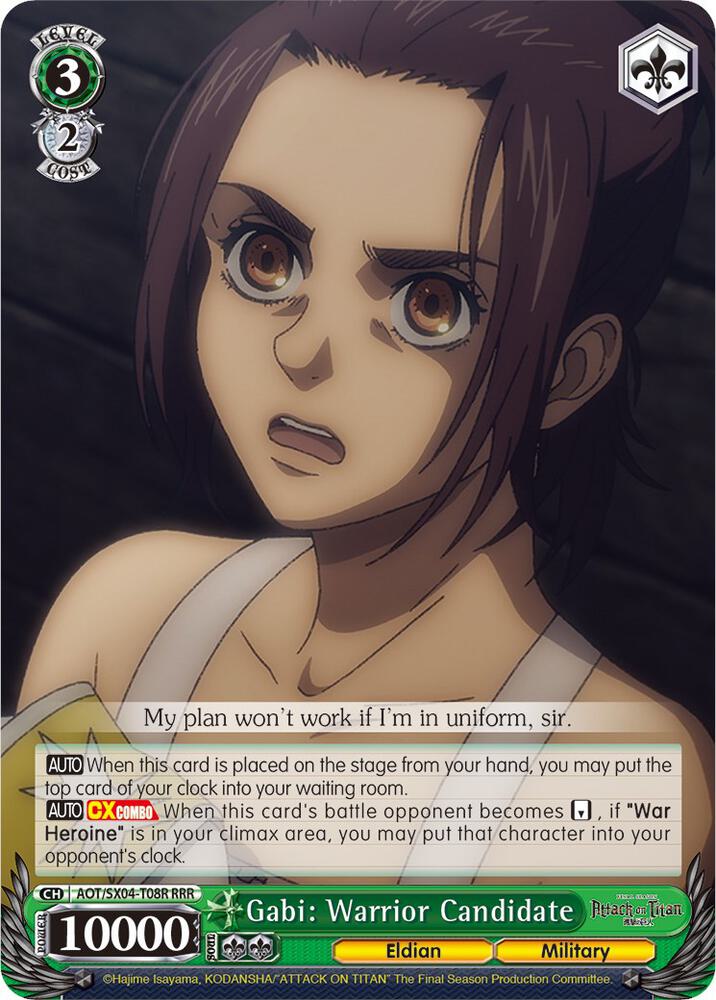 Gabi: Warrior Candidate (RRR), Attack On Titan: Final Season AOT/SX04-T08R RRR