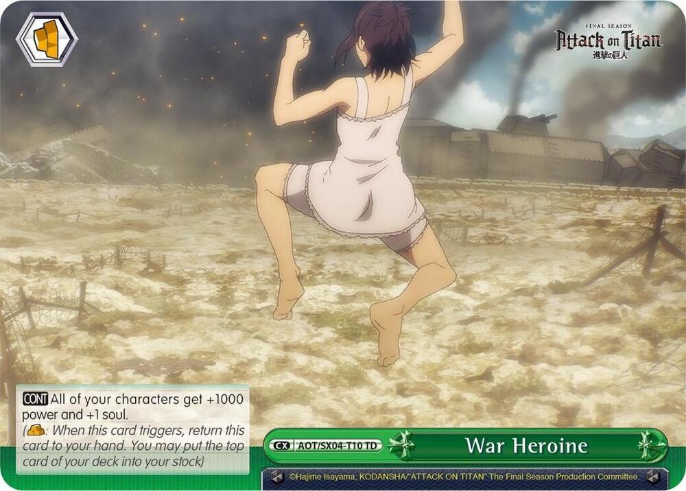 War Heroine, Attack On Titan: Final Season AOT/SX04-T10 TD