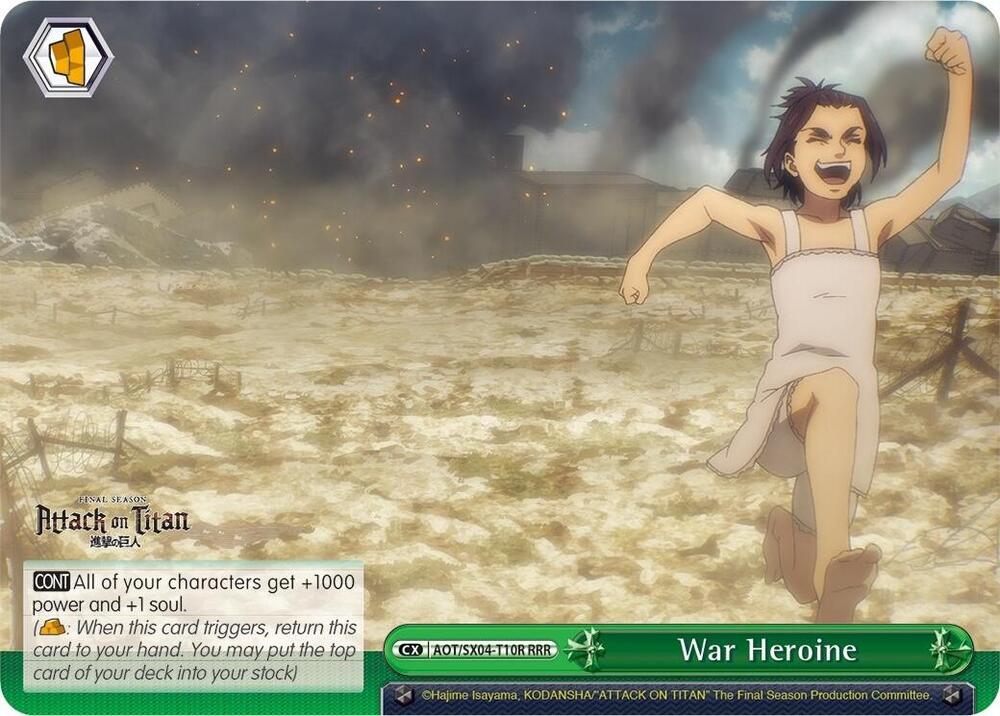 War Heroine (RRR), Attack On Titan: Final Season AOT/SX04-T10R RRR