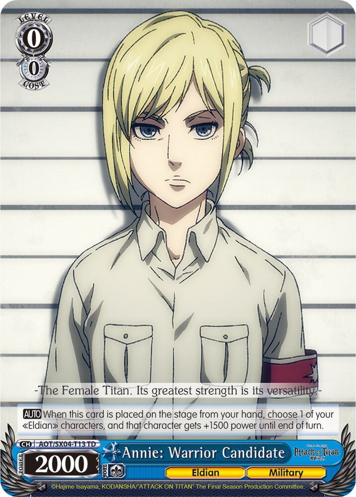 Annie: Warrior Candidate, Attack On Titan: Final Season AOT/SX04-T13 TD