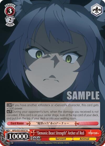 "Demonic Beast Strength" Archer of Red, Fate/Apocrypha APO/S53-E037 R