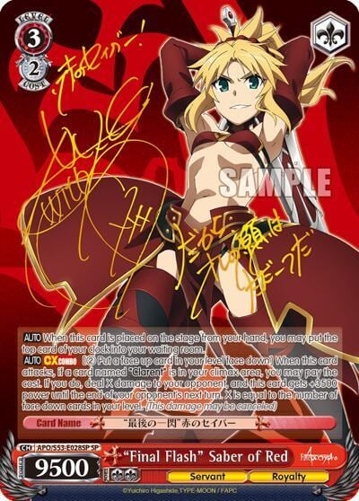 "Final Flash" Saber of Red (SP), Fate/Apocrypha APO/S53-E028SP SP