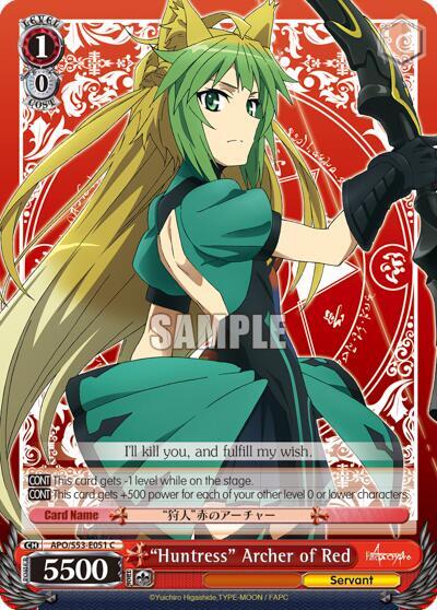 "Huntress" Archer of Red, Fate/Apocrypha APO/S53-E051 C