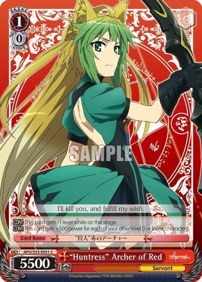 "Huntress" Archer of Red, Fate/Apocrypha APO/S53-E051 C