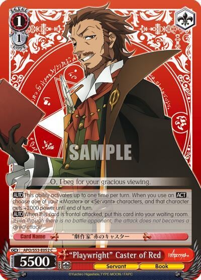 "Playwright" Caster of Red, Fate/Apocrypha APO/S53-E052 C