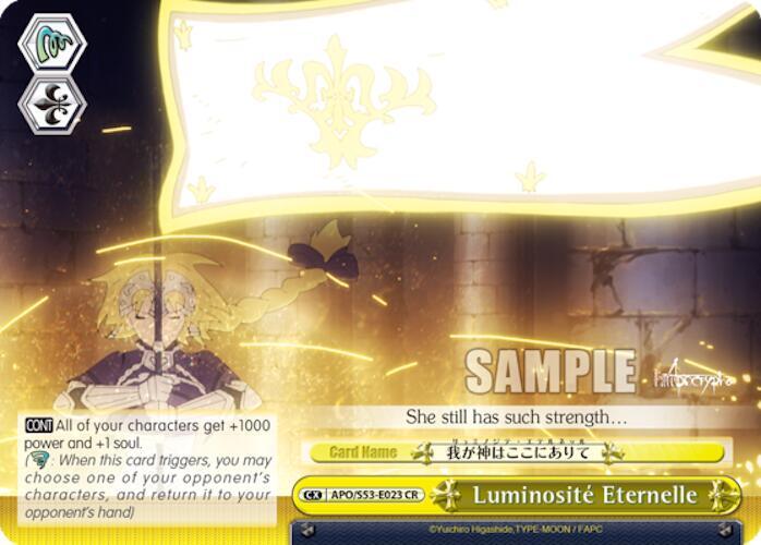 Luminosite Eternelle, Fate/Apocrypha APO/S53-E023 CR