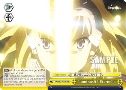 Luminosite Eternelle (RRR), Fate/Apocrypha APO/S53-E023R RRR