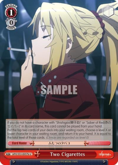 Two Cigarettes (B), Fate/Apocrypha APO/S53-E057b U