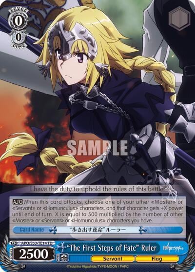 "The First Steps of Fate" Ruler, Fate/Apocrypha APO/S53-TE14 TD