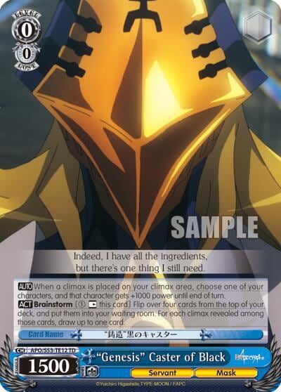 "Genesis" Caster of Black, Fate/Apocrypha APO/S53-TE12 TD
