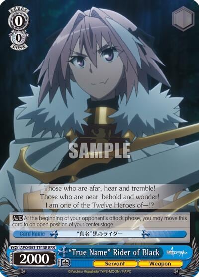 "True Name" Rider of Black (RRR), Fate/Apocrypha APO/S53-TE13R RRR