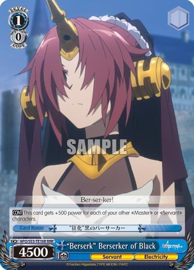 "Berserk" Berserker of Black (RRR), Fate/Apocrypha APO/S53-TE16R RRR