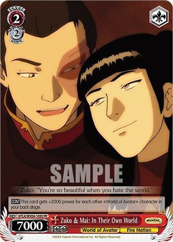 Zuko & Mai: In Their Own World (Foil), Avatar: The Last Airbender ATLA/WX04-109S PR