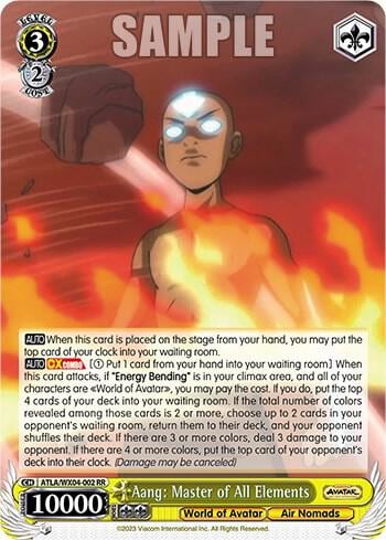 Aang: Master of All Elements, Avatar: The Last Airbender ATLA/WX04-002 RR