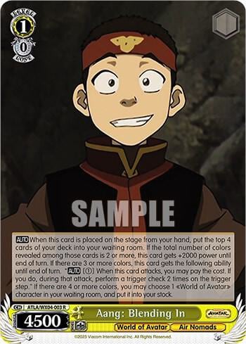 Aang: Blending In, Avatar: The Last Airbender ATLA/WX04-003 R