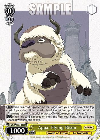 Appa: Flying Bison (SR), Avatar: The Last Airbender ATLA/WX04-005S SR
