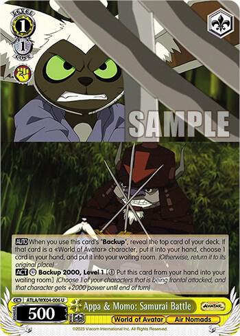 Appa & Momo: Samurai Battle, Avatar: The Last Airbender ATLA/WX04-006 U