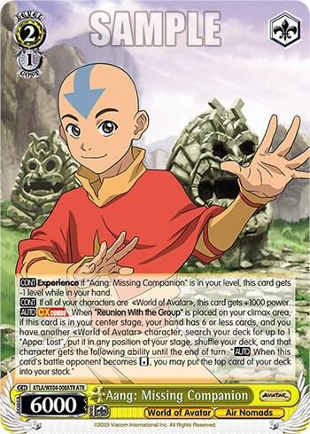 Aang: Missing Companion (ATR), Avatar: The Last Airbender ATLA/WX04-008ATR ATR