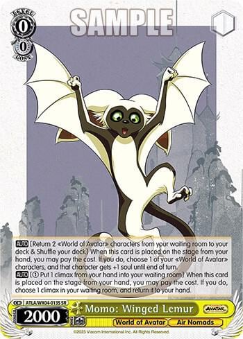 Momo: Winged Lemur (SR), Avatar: The Last Airbender ATLA/WX04-013S SR