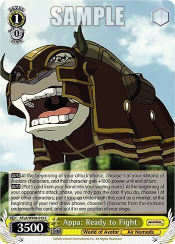 Appa: Ready to Fight, Avatar: The Last Airbender ATLA/WX04-015 C