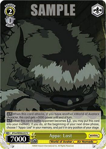 Appa: Lost, Avatar: The Last Airbender ATLA/WX04-017 C