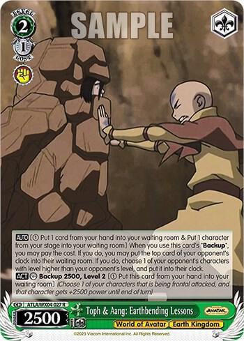 Toph & Aang: Earthbending Lessons, Avatar: The Last Airbender ATLA/WX04-027 R