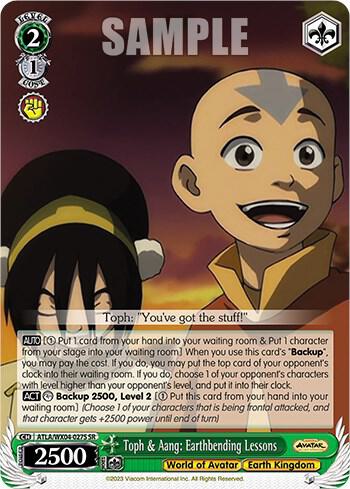 Toph & Aang: Earthbending Lessons (SR), Avatar: The Last Airbender ATLA/WX04-027S SR