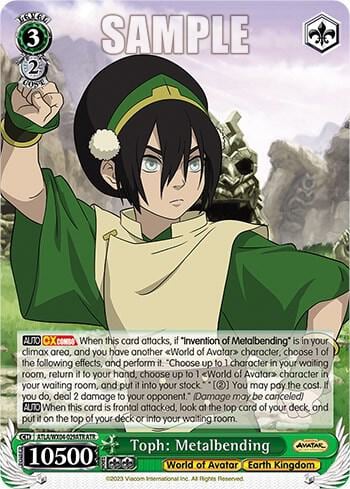 Toph: Metalbending (ATR), Avatar: The Last Airbender ATLA/WX04-029ATR ATR