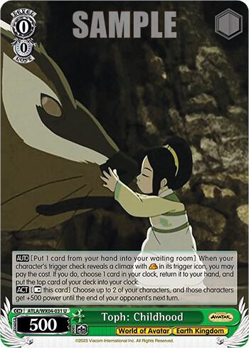 Toph: Childhood, Avatar: The Last Airbender ATLA/WX04-031 U
