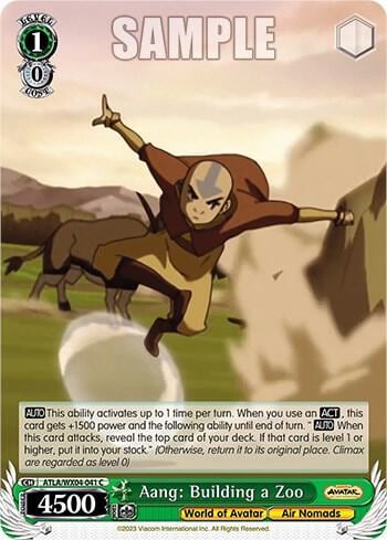 Aang: Building a Zoo, Avatar: The Last Airbender ATLA/WX04-041 C