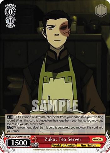 Zuko: Tea Server, Avatar: The Last Airbender ATLA/WX04-051 R