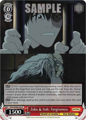 Zuko & Iroh: Forgiveness, Avatar: The Last Airbender ATLA/WX04-052 R