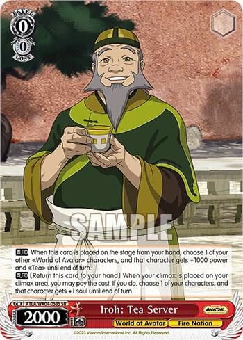 Iroh: Tea Server (SR), Avatar: The Last Airbender ATLA/WX04-053S SR