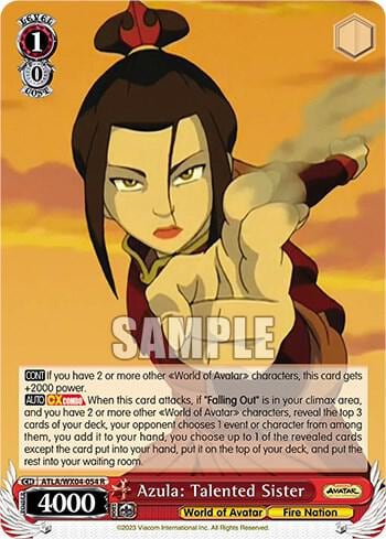 Azula: Talented Sister, Avatar: The Last Airbender ATLA/WX04-054 R