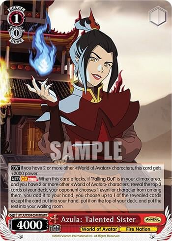 Azula: Talented Sister (ATR), Avatar: The Last Airbender ATLA/WX04-054ATR ATR