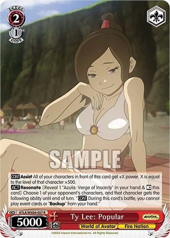 Ty Lee: Popular, Avatar: The Last Airbender ATLA/WX04-057 R