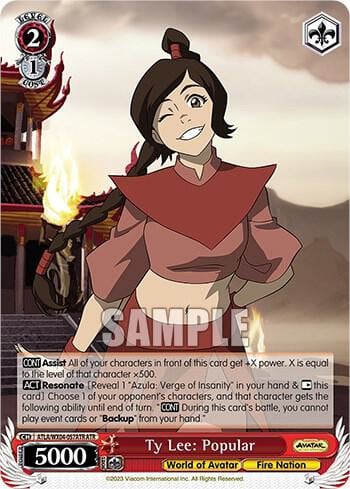 Ty Lee: Popular (ATR), Avatar: The Last Airbender ATLA/WX04-057ATR ATR