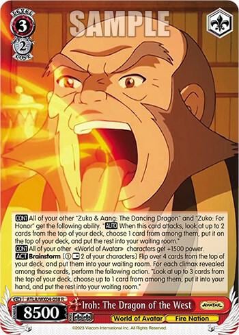 Iroh: The Dragon of the West, Avatar: The Last Airbender ATLA/WX04-058 R