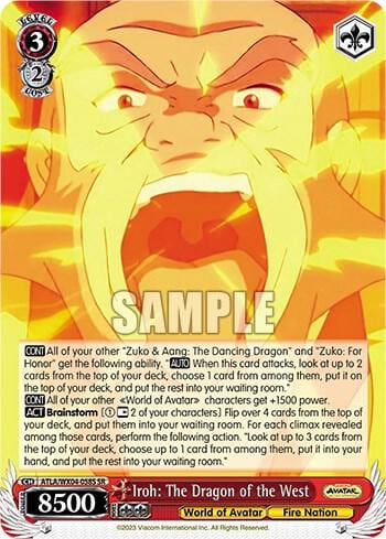 Iroh: The Dragon of the West (SR), Avatar: The Last Airbender ATLA/WX04-058S SR
