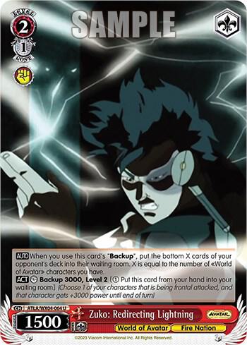 Zuko: Redirecting Lightning, Avatar: The Last Airbender ATLA/WX04-064 U
