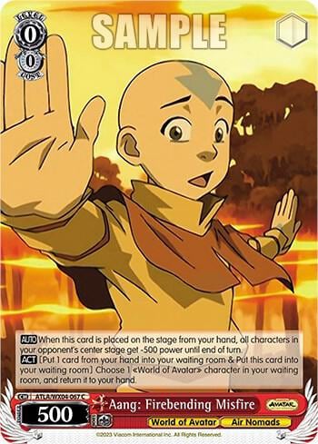 Aang: Firebending Misfire, Avatar: The Last Airbender ATLA/WX04-067 C